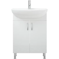 Тумба белый глянец/белый матовый 60 см Corozo Олимп SD-00000692