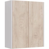 Шкаф двустворчатый 60x75 см дуб кантри/белый глянец Lemark Combi LM03C60SH-dub