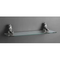 Полка стеклянная 60 см серебро Art&Max Athena AM-0613-T