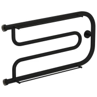 Полотенцесушитель водяной 320x650 черный матовый Сунержа Гусли +2 полки 31-4010-3265