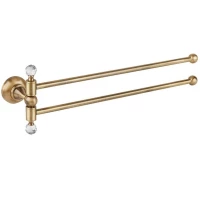 Полотенцедержатель Cezares Aphrodite APHRODITE-TD09-02-Sw 39,3 см, поворотный, двойной, бронза