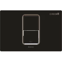 Кнопка смыва Creavit FP8001.02 для инсталляции, сенсорная, питание от сети, черный
