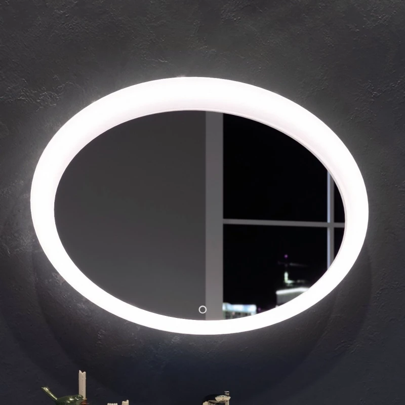 Зеркало 100x74,5 см белый глянец Aima Design Eclipse Light У51941