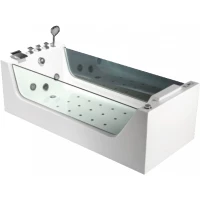 Акриловая ванна Frank F104 2042042 180x80 см, отдельностоящая, гидромассажная, белый