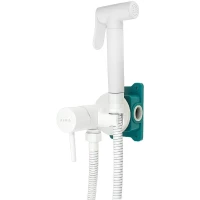 Гигиенический душ ALMAes Benito AL-859-06 со смесителем, белый матовый