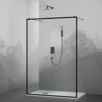 Неподвижная перегородка 110 см RGW WA-017B Walk-in 35101711-84 прозрачное