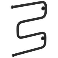 Полотенцесушитель водяной 600x500 черный матовый Сунержа Ш-образный 31-0014-6050