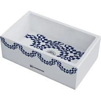 Кухонная мойка Omoikiri Natceramic Mikura 76-Tokio 2 4993173 76x46 см, белый