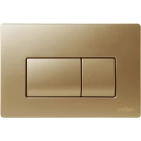 Кнопка смыва Valsir P1 VS0871340 для инсталляции, золотой матовый