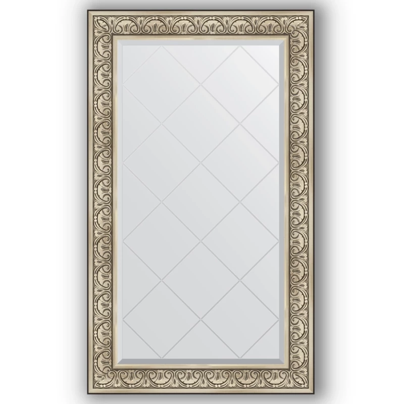 Зеркало 80x135 см барокко серебро Evoform Exclusive-G BY 4252