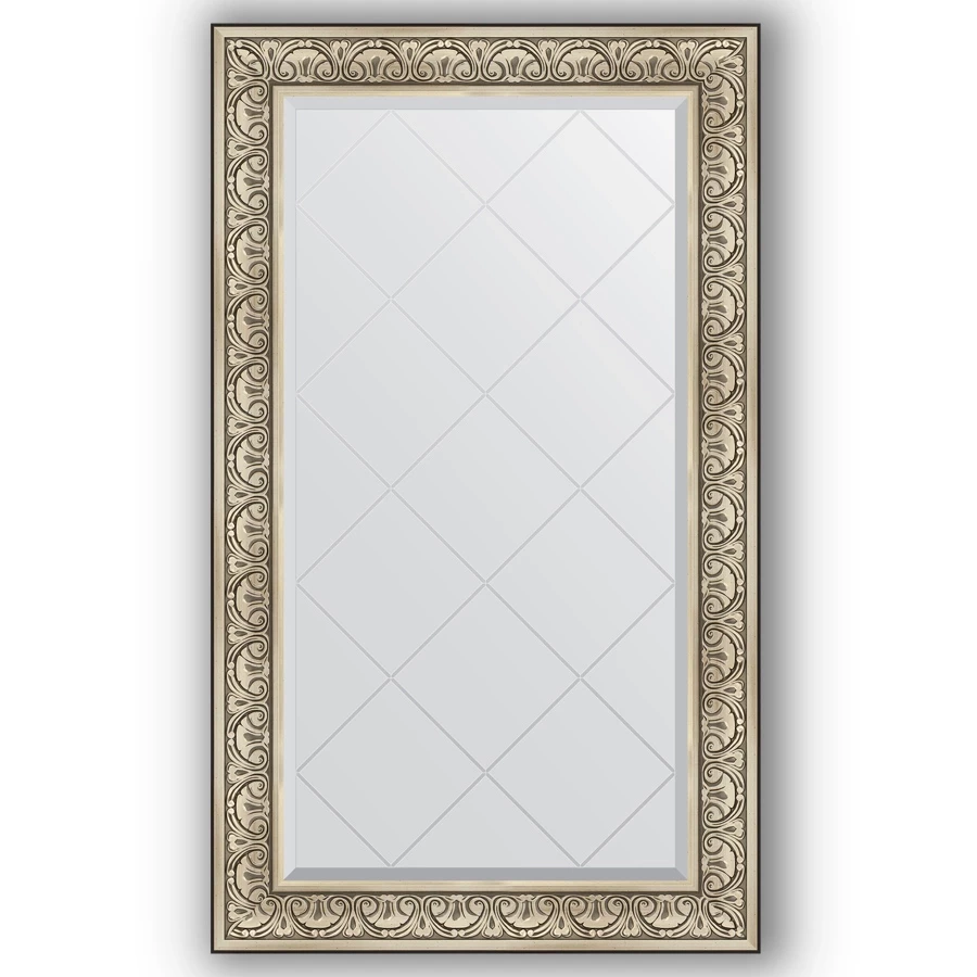 Зеркало 80x135 см барокко серебро Evoform Exclusive-G BY 4252 зеркало 60x120 см барокко серебро evoform exclusive by 3502