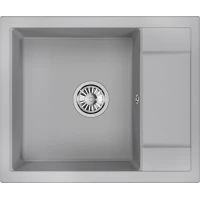 Кухонная мойка Granula 6002, АЛЮМИНИУМ 60x50 см, алюметаллик