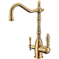 Смеситель для кухни Zorg ZR 312 YF-33-BR с подключением к фильтру, бронза