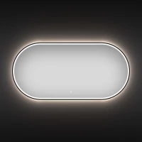Зеркало 100x55 см черный матовый Wellsee 7 Rays’ Spectrum 172201630