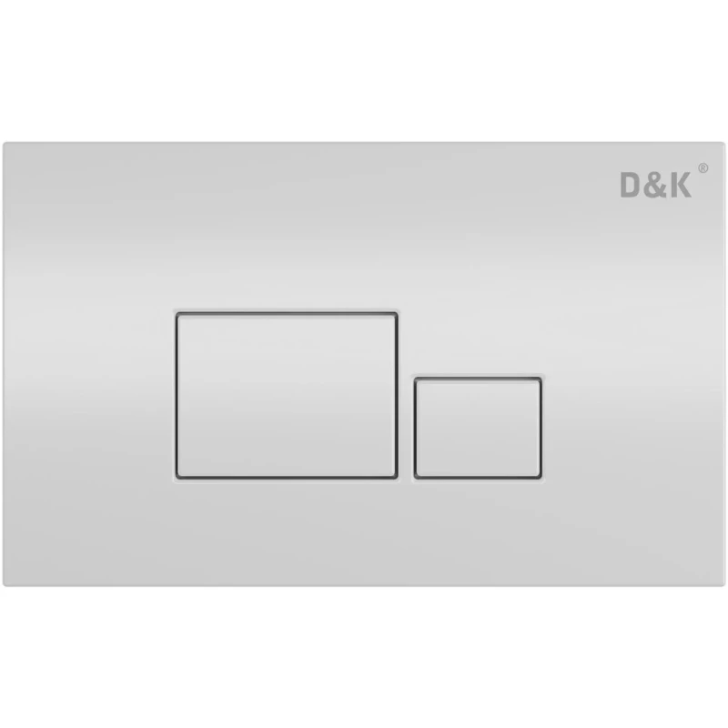Смывная клавиша D&K Quadro белый DB1519016