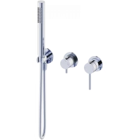 Смеситель для ванны Wonzon & Woghand Stick WW-838017-CR встраиваемый, с душевым гарнитуром, хром