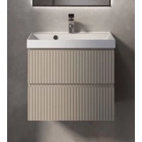 Тумба под раковину AQUAme S1 AQM900160BG 58,6 см, подвесная, бежевый матовый