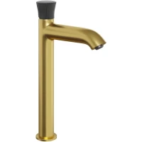 Смеситель для раковины Paini Domus 18PJ205PZLL без донного клапана, золотой матовый
