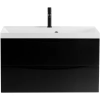 Тумба Nero Lucido 79,6 см BelBagno Marino MARINO-800-2C-SO-NL-P