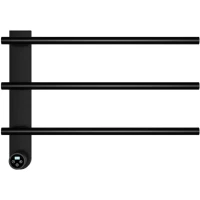 Полотенцесушитель электрический AQUAme AQM3113MB 422,5x520,5, МЭМ левый, черный матовый