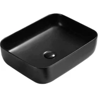 Раковина-чаша CeramaLux 2105 50x39 см, накладная, черный матовый