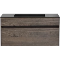 Тумба под раковину Vincea Chiara VMC-2C100RO 99 см, подвесная, темный дуб