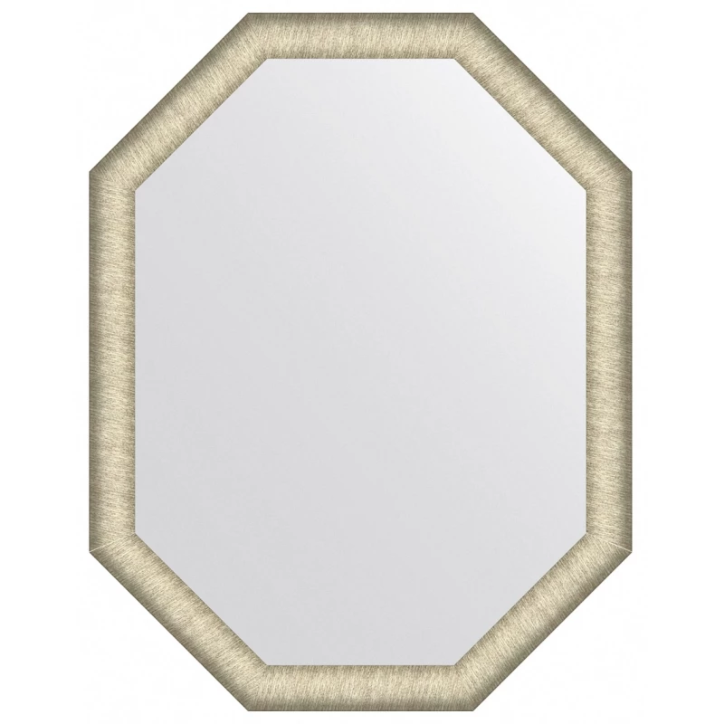 Зеркало 70x90 см брашированное серебро Evoform Octagon BY 7427
