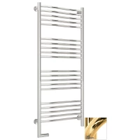 Полотенцесушитель электрический 1200x500 золотой МЭМ левый Сунержа Флюид 2.0 03-5220-1250