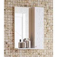 Зеркальный шкаф 50,5x70 см белый глянец Corozo Орфей SD-00000299