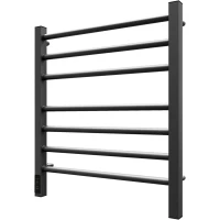 Полотенцесушитель электрический Point Веста П7 PN70756GR 600x530, диммер левый, графит матовый