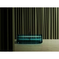 Ванна из полиэфирной смолы Abber Kristal AT9708Aquamarin 170x75 см, отдельностоящая, бирюзовый