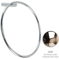 Полотенцедержатель кольцо Stil Haus Hashi HS07(17) розовое золото