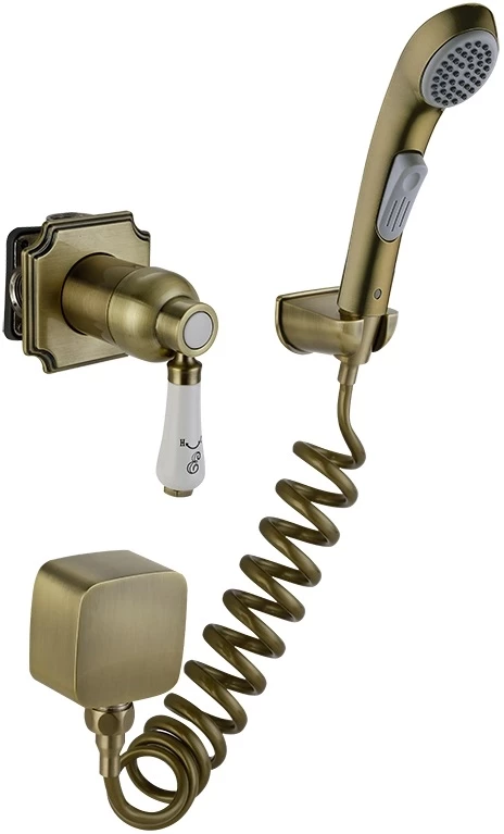 Гигиенический душ Elghansa Terrakotta 34C0786-Bronze (Set-41) со смесителем, бронза