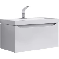 Тумба с раковиной белый глянец 80 см Aqwella 5 Stars Verona SETVer.01.08/W/Inf.08.04.D