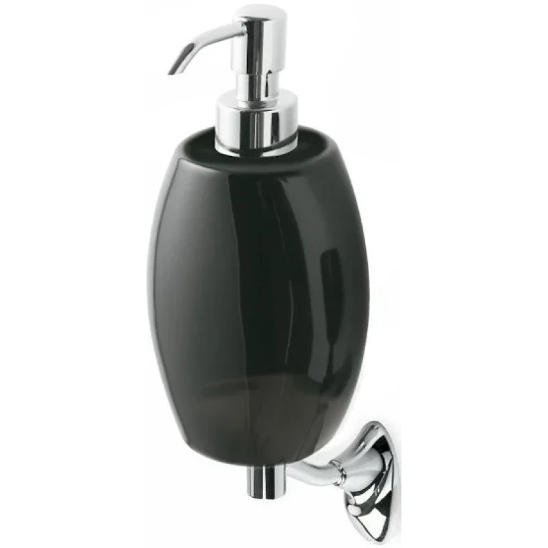 Дозатор для жидкого мыла Stil Haus Zefiro ZE30(08-NE) настенный, хром/черный