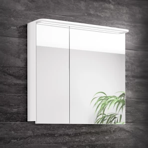 Изображение товара зеркальный шкаф 70x72,2 см белый diborg katarine 77.4104