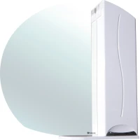 Зеркальный шкаф 92,5x87 см белый глянец R Bellezza Глория 4619514001012