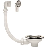 Выпуск для кухонной мойки Wirquin 30987086 3 1/2-40, с переливом