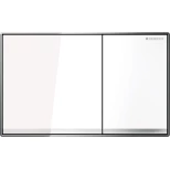 Изображение товара смывная клавиша geberit sigma60 белое стекло для двойного смыва 115.640.si.1