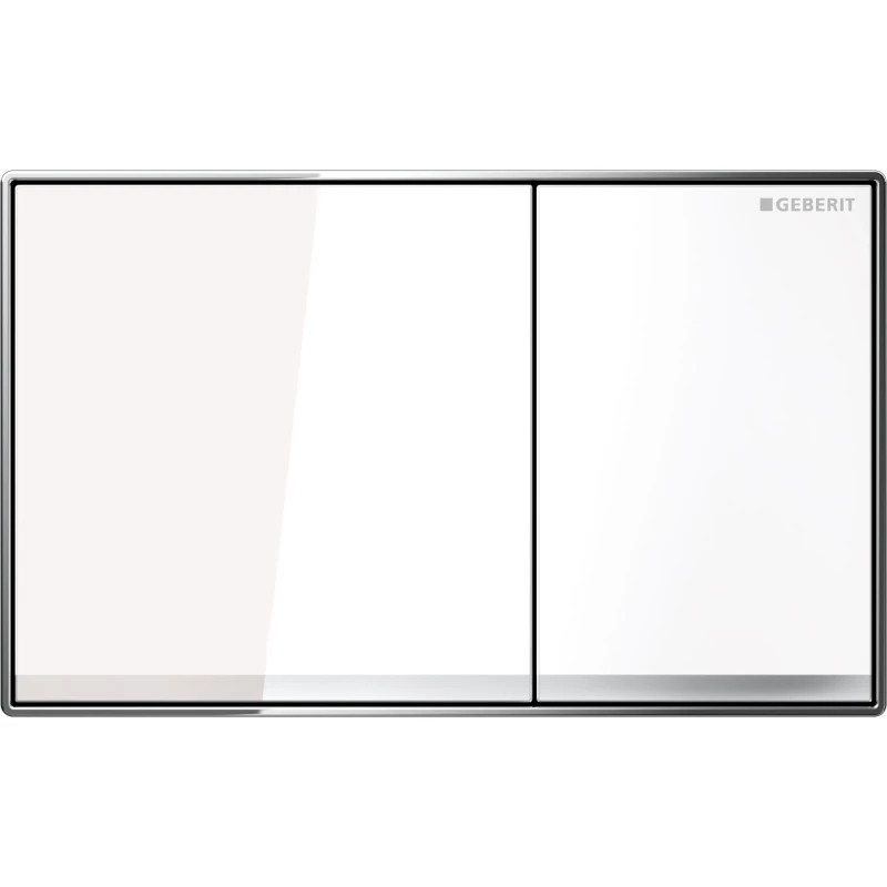 Смывная клавиша Geberit Sigma60 белое стекло для двойного смыва 115.640.SI.1