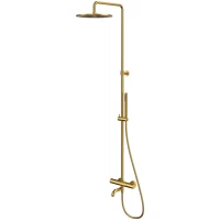 Душевая система Whitecross Y Y1234GLB 300 мм, с термостатом, золотой матовый