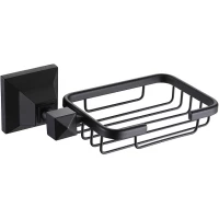 Мыльница Azario Altre AZ-96009B настенная, черный матовый