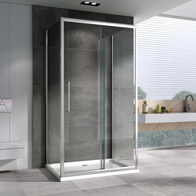 Душевой уголок 160x80 см Abber Schwarzer Diamant AG30160H-S80-S80 прозрачное Душевой уголок 160x80 см Abber Schwarzer Diamant AG30160H-S80-S80 прозрачное