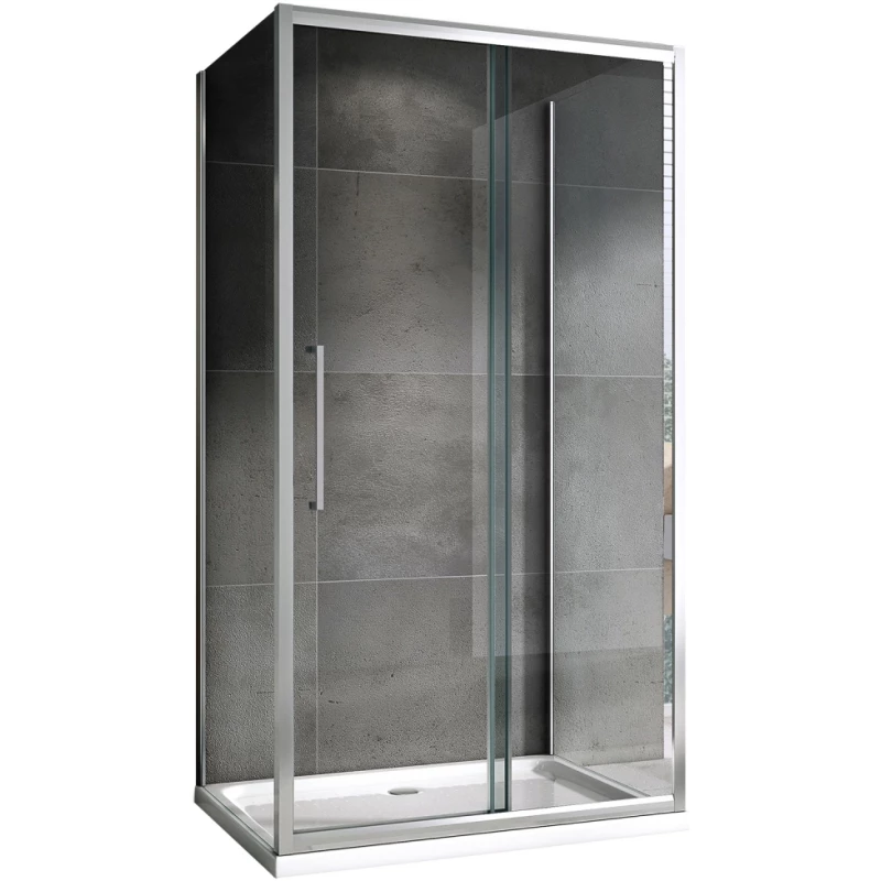 Душевой уголок 160x80 см Abber Schwarzer Diamant AG30160H-S80-S80 прозрачное Душевой уголок 160x80 см Abber Schwarzer Diamant AG30160H-S80-S80 прозрачное