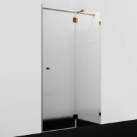 Душевая дверь WasserKRAFT Paar 88H05R-TXG 121,8 см R, профиль розовое золото, стекло текстурное