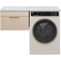 Тумба под раковину Brevita Enfida ENF-09060-031Я 56 см, подвесная, над стиральной машиной, бежевый матовый