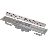 Душевой трап (лоток) AlcaPlast APZ1001 Buble APZ1001-950 + BUBLE-950M 94,4 см, с решеткой, перфорированный, нержавеющая сталь