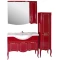 Зеркальный шкаф 102,6x87,9 см красный золотая патина ASB-Woodline Эмили - 2