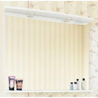 Зеркало 82,8x72 см белый матовый Sanflor Софи C02659