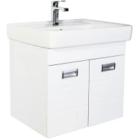 Тумба с раковиной белый глянец 60 см Orange Таис TP2-TUW+RA